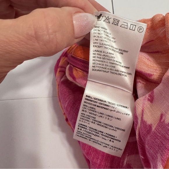 Farm Rio for Anthropologie XS Tie-Back Wide-Leg Jumpsuit Floral Festival Boho - Picture 11 of 11